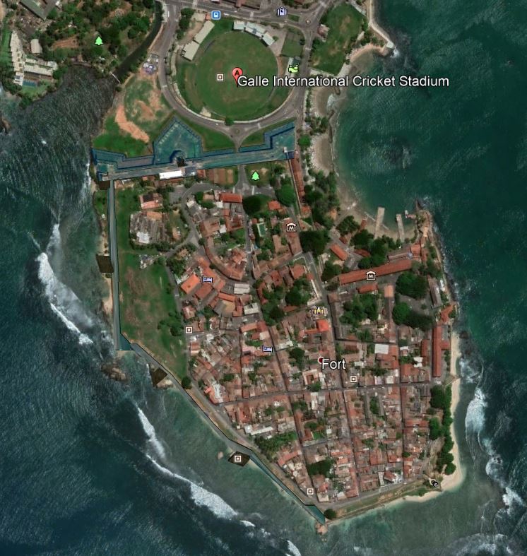 Galle cricket ground and fort